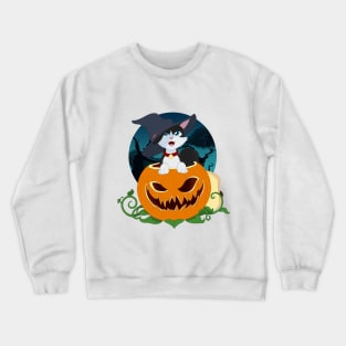 Pumpkin Cat Crewneck Sweatshirt